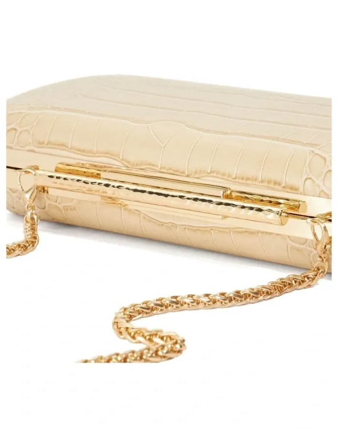 Dune London Body Clutch In Taupe