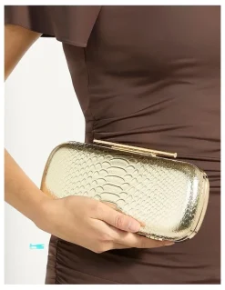 Dune London Body Clutch In Gold