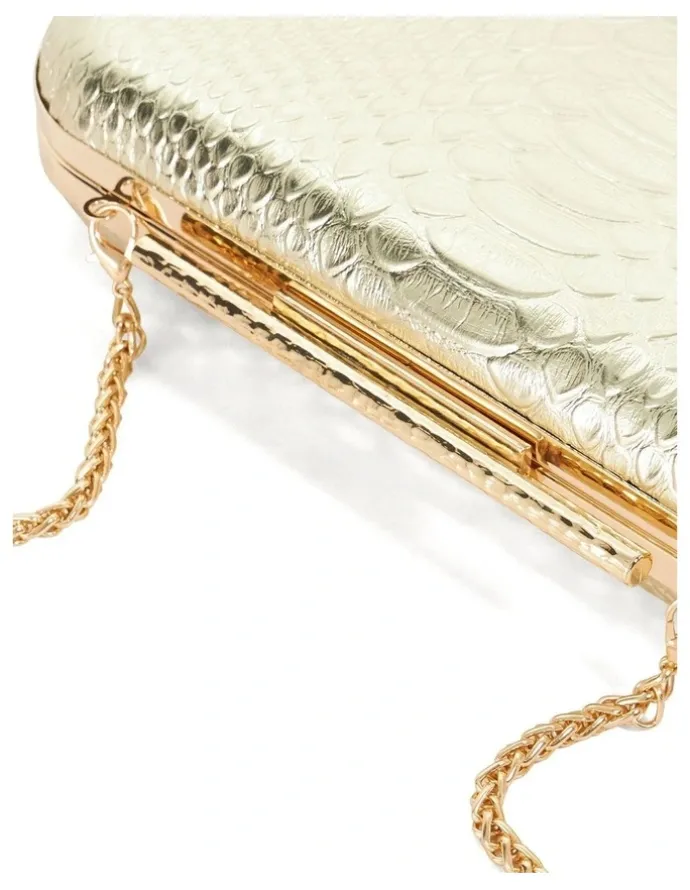 Dune London Body Clutch In Gold