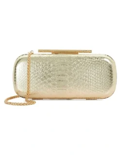 Dune London Body Clutch In Gold
