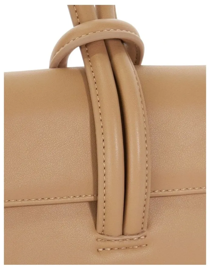 Dune London Brynie Loop Handle Clutch in Brown