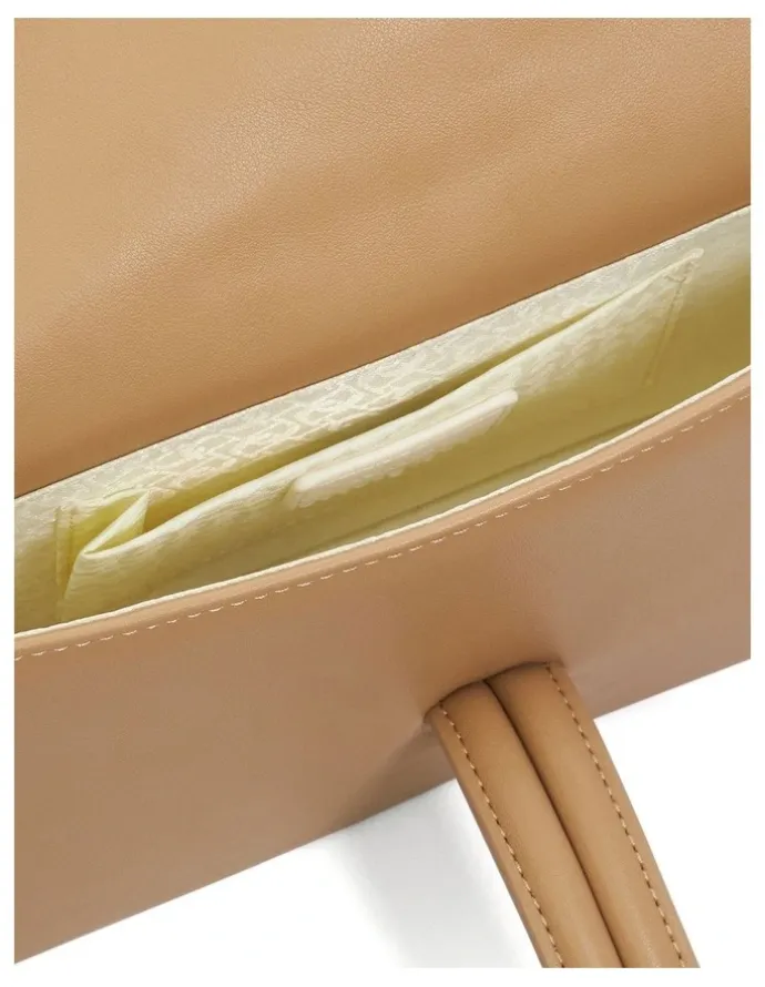 Dune London Brynie Loop Handle Clutch in Brown