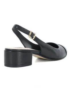 Dune London Casing Low Block Heel In Black