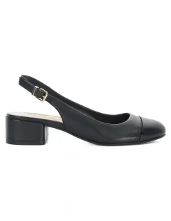 Dune London Casing Low Block Heel In Black