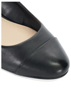 Dune London Casing Low Block Heel In Black