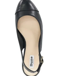 Dune London Casing Low Block Heel In Black