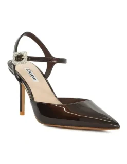 Dune London Channel Pumps in Brown
