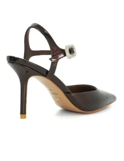 Dune London Channel Pumps in Brown