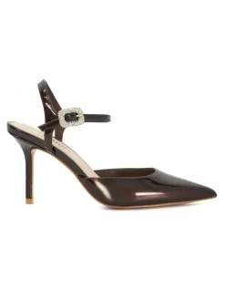Dune London Channel Pumps in Brown
