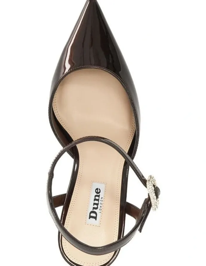 Dune London Channel Pumps in Brown