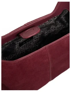 Dune London Debut Mini Soft Grab Bag in Burgundy