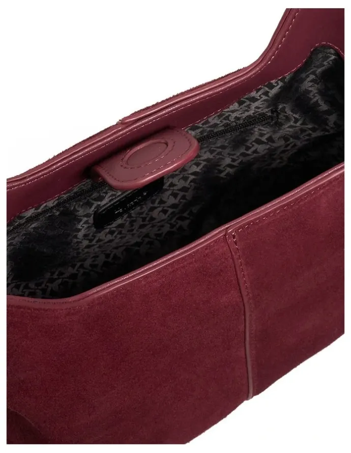 Dune London Debut Mini Soft Grab Bag in Burgundy