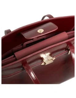 Dune London Define Tote Bag in Burgundy