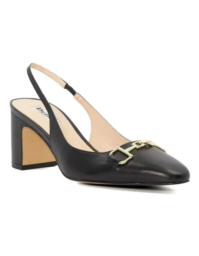 Dune London Detailed Slingback Pump in Black