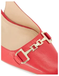 Dune London Detailed Slingback In Red