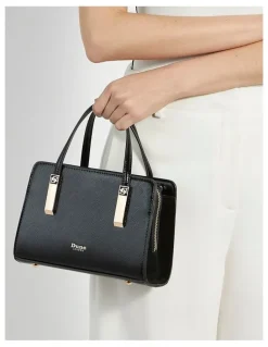 Dune London Dinkydenbeigh Mini Top Handle Tote in Black