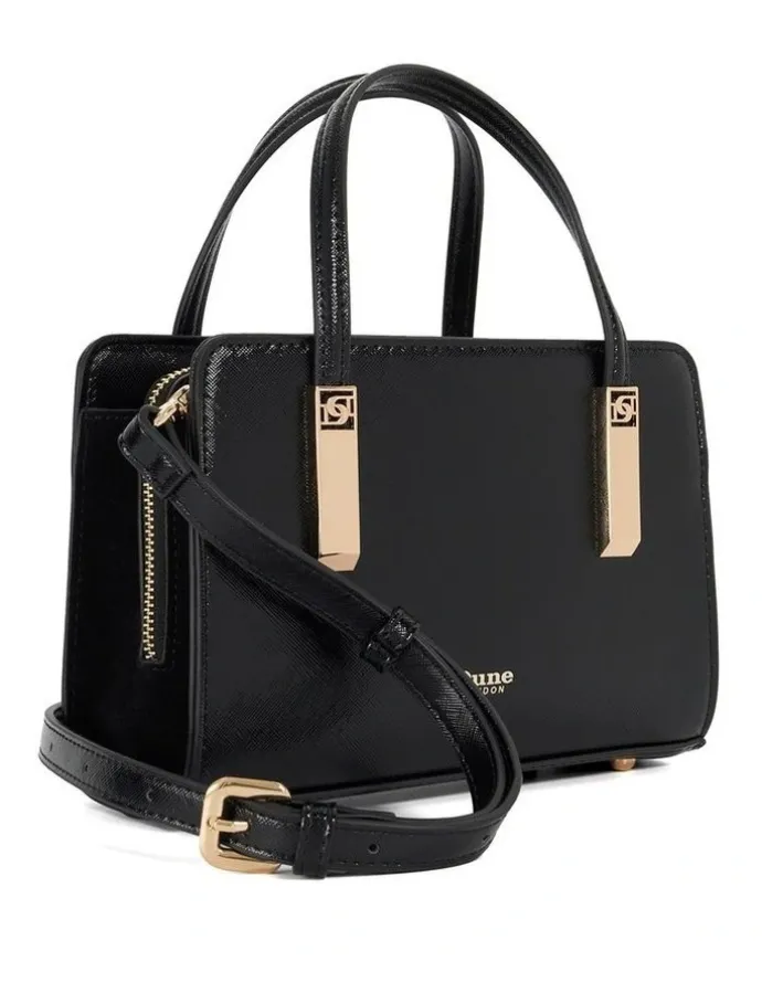 Dune London Dinkydenbeigh Mini Top Handle Tote in Black