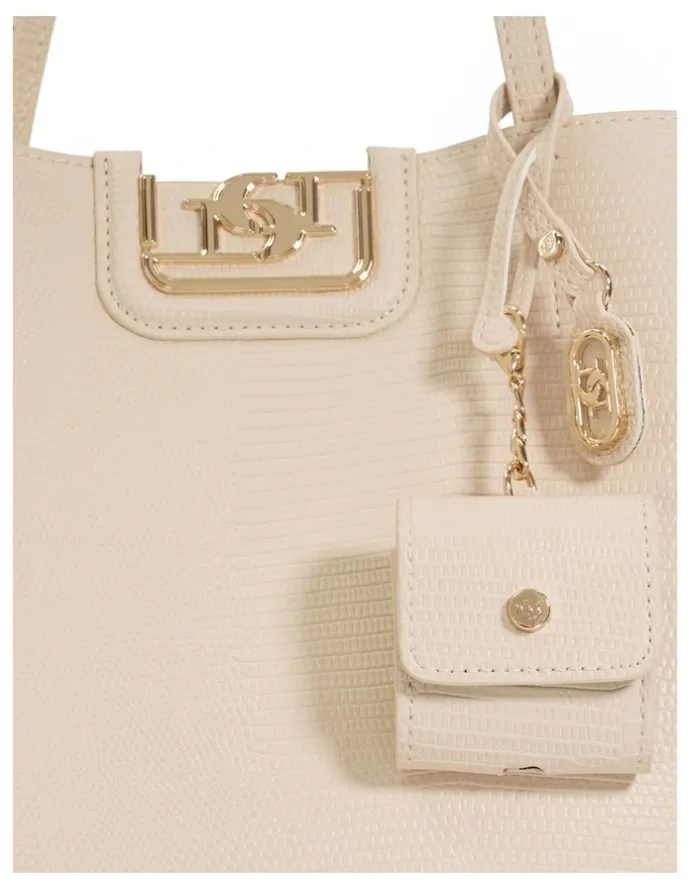 Dune London Direct Tote Bag in Ecru
