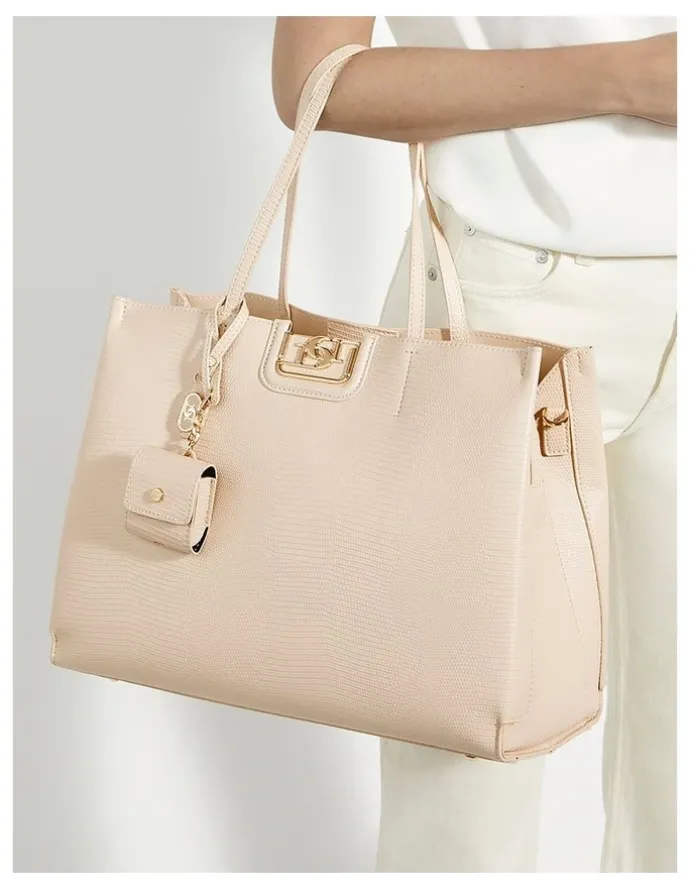 Dune London Direct Tote Bag in Ecru