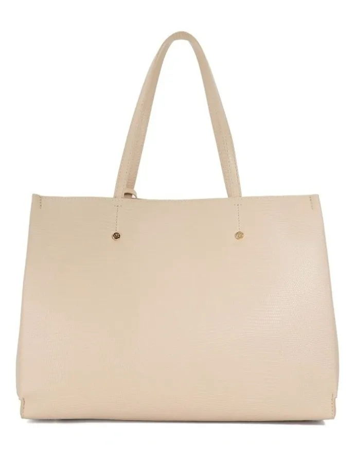 Dune London Direct Tote Bag in Ecru