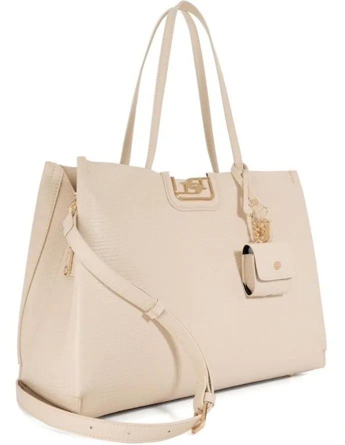 Dune London Direct Tote Bag in Ecru