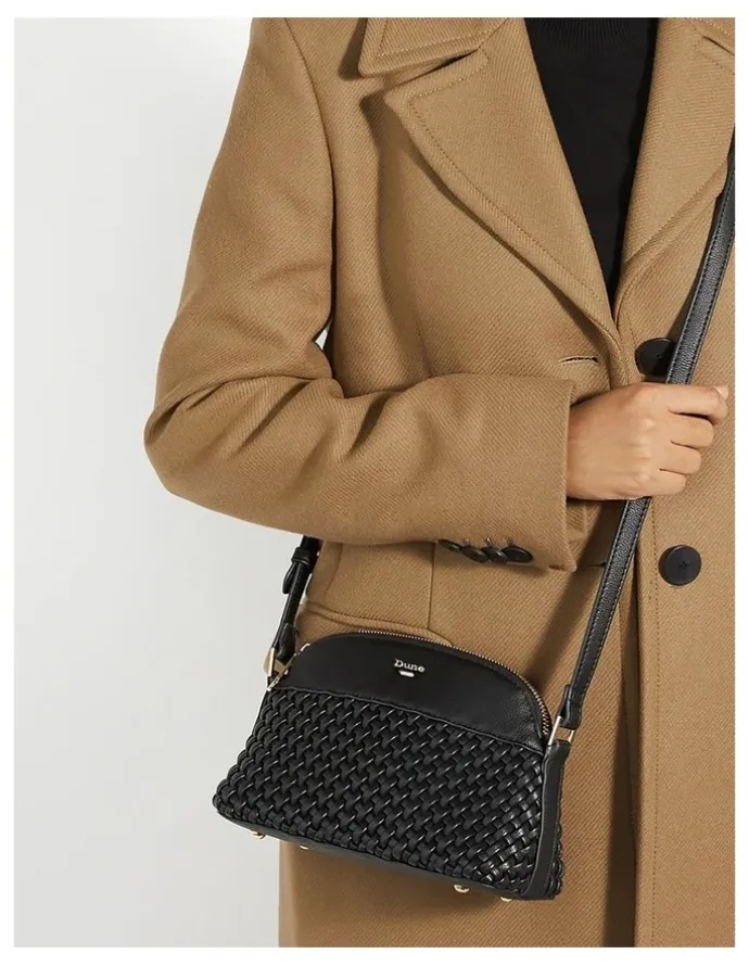 Dune London Distinct Crossbody Bag in Black