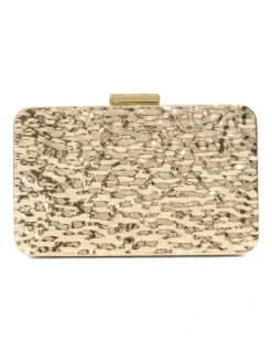 Dune London Earnest Hardcase Clutch in Multi