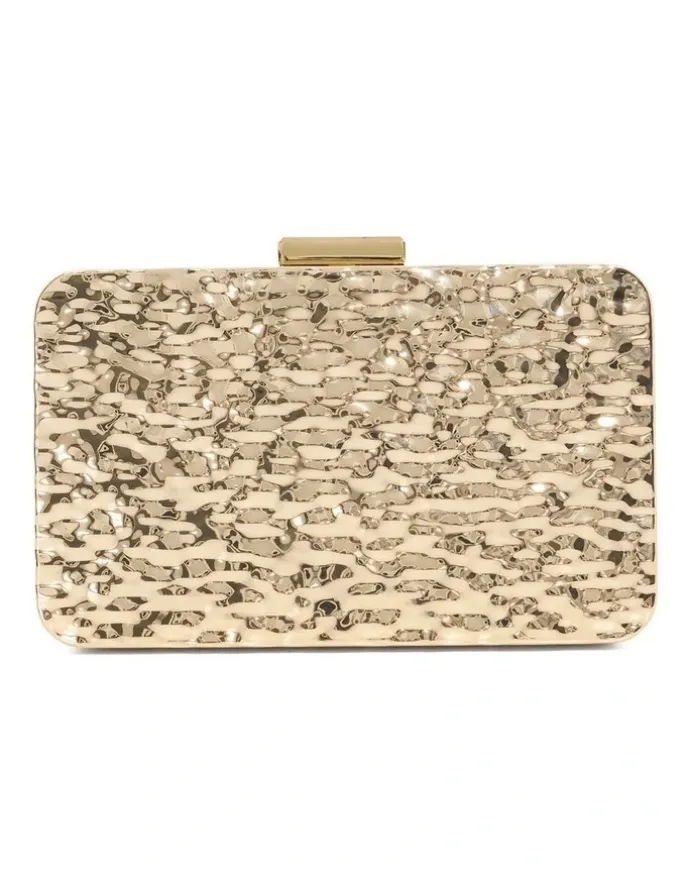 Dune London Earnest Hardcase Clutch in Multi