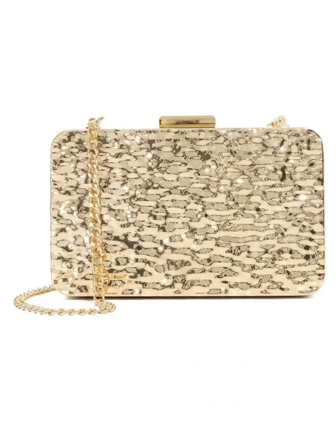 Dune London Earnest Hardcase Clutch in Multi