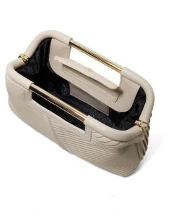 Dune London Ebec Clutch in Ecru