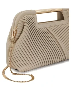 Dune London Ebec Clutch in Ecru