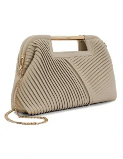 Dune London Ebec Clutch in Ecru