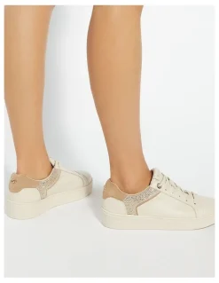 Dune London Elli Flatform Shoe in Cream