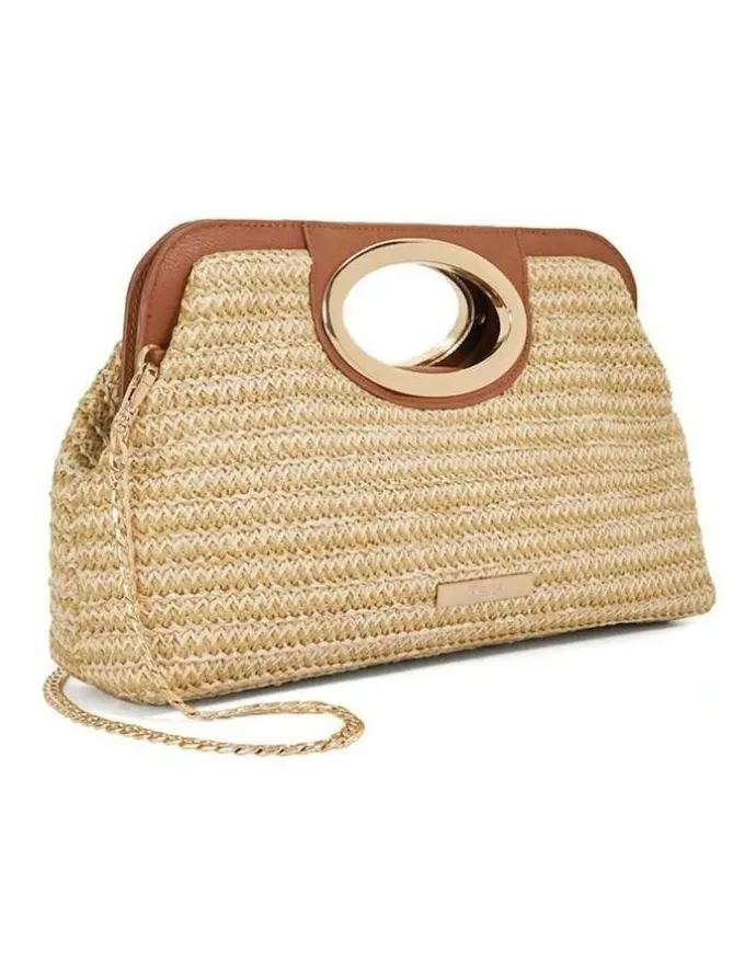 Dune London Ellsas Clutch in Natural