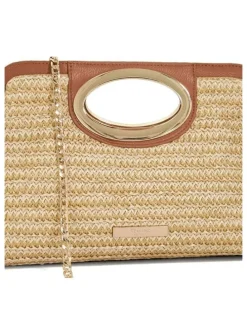 Dune London Ellsas Clutch in Natural