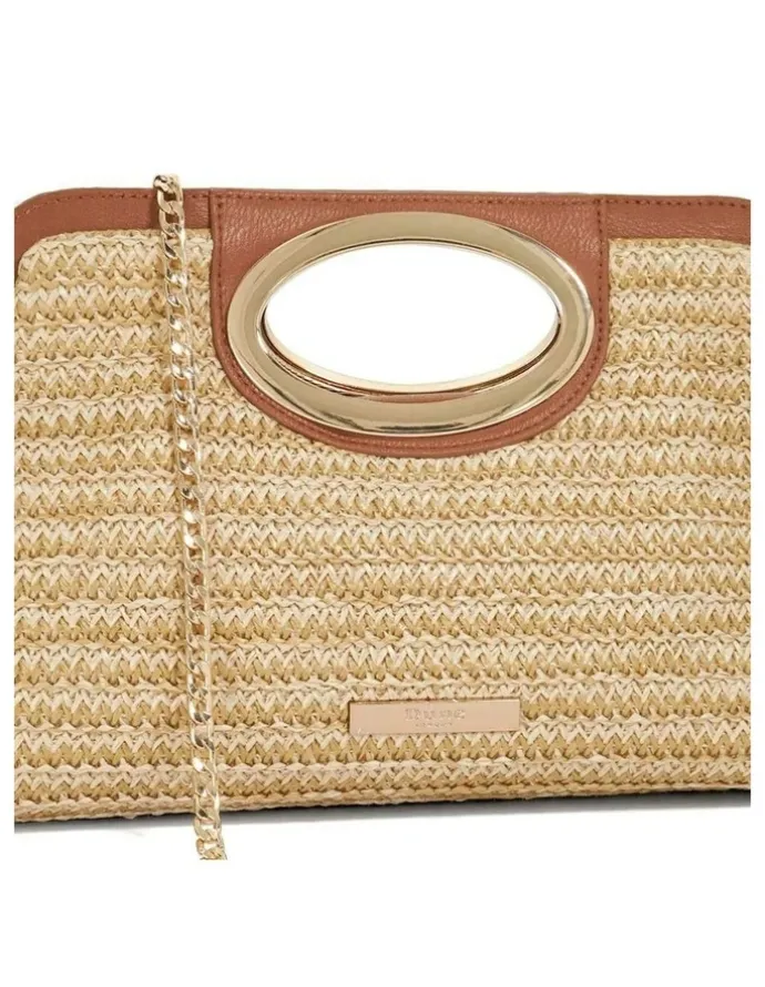 Dune London Ellsas Clutch in Natural