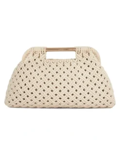 Dune London Elsabeth Clutch in Cream