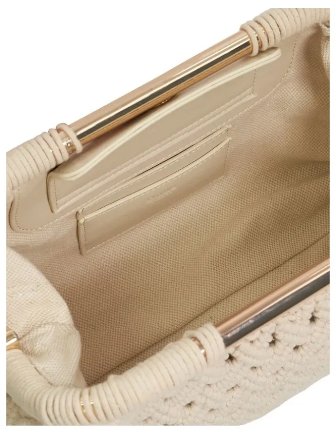 Dune London Elsabeth Clutch in Cream