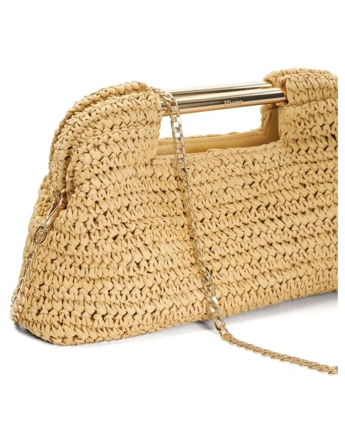 Dune London Elsabeth Clutch in Natural