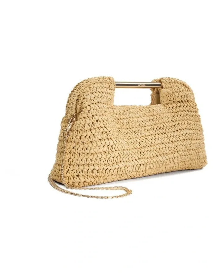 Dune London Elsabeth Clutch in Natural