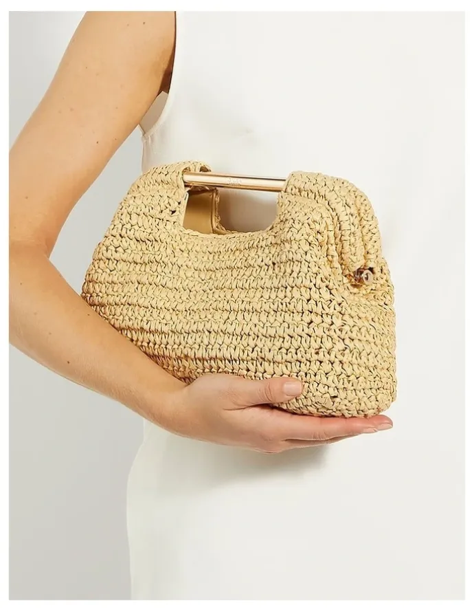 Dune London Elsabeth Clutch in Natural