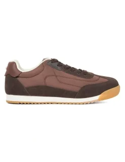 Dune London Emanie Retro Trainer in Brown