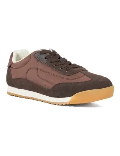 Dune London Emanie Retro Trainer in Brown