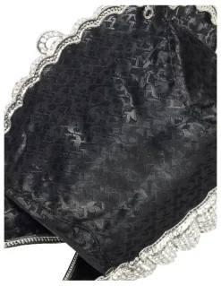 Dune London Embellished Shell Clutch In Silver