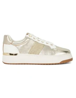 Dune London Emeelia Sneaker In Gold