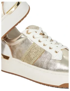 Dune London Emeelia Sneaker In Gold