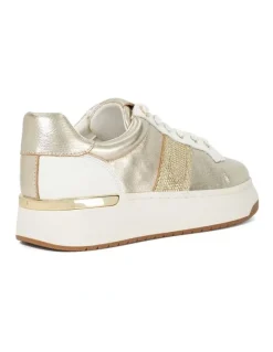 Dune London Emeelia Sneaker In Gold