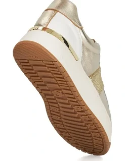 Dune London Emeelia Sneaker In Gold