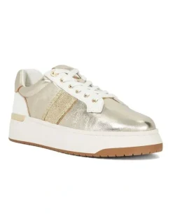 Dune London Emeelia Sneaker In Gold