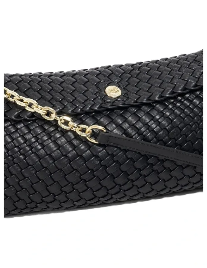 Dune London Encourage Woven Clutch in Black